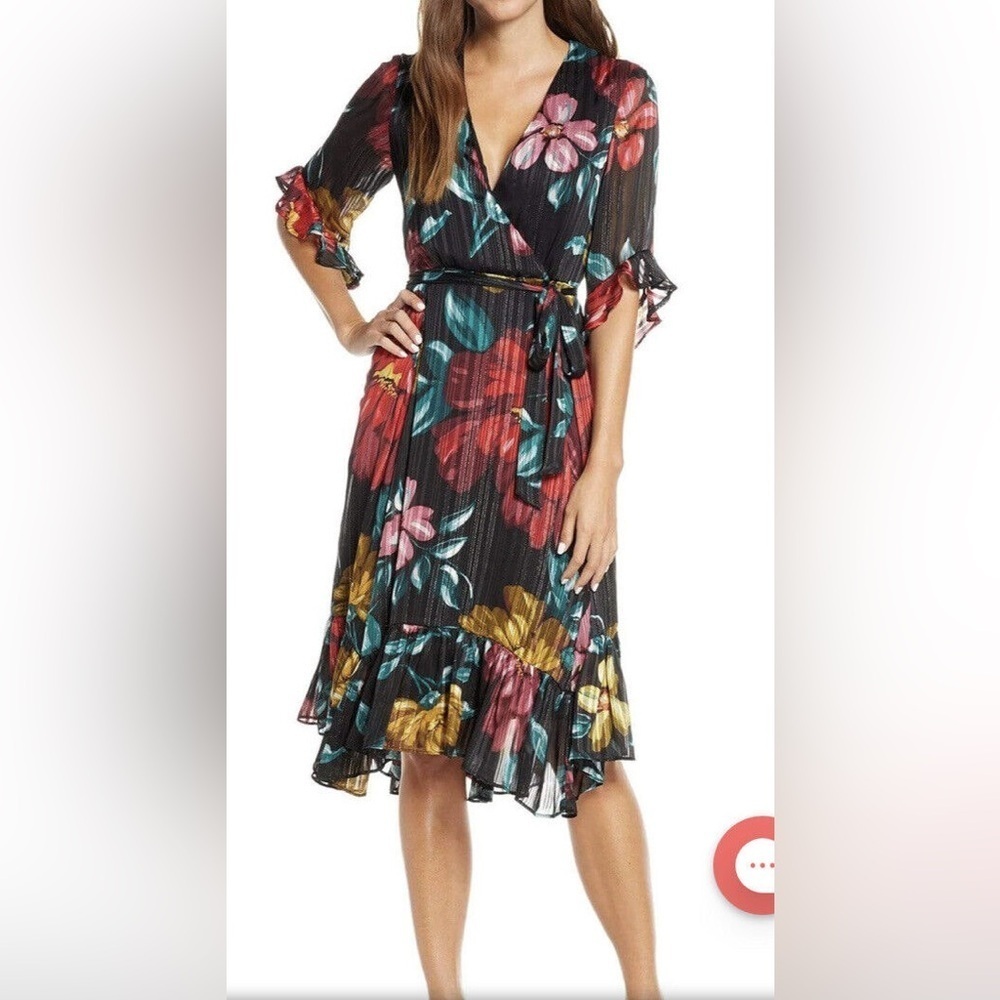 Maison Tara Floral Midi Dress